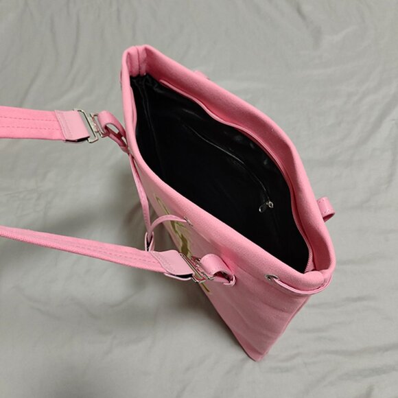 Yves Saint Laurent Pink Canvas Bag - Picture 4 of 6